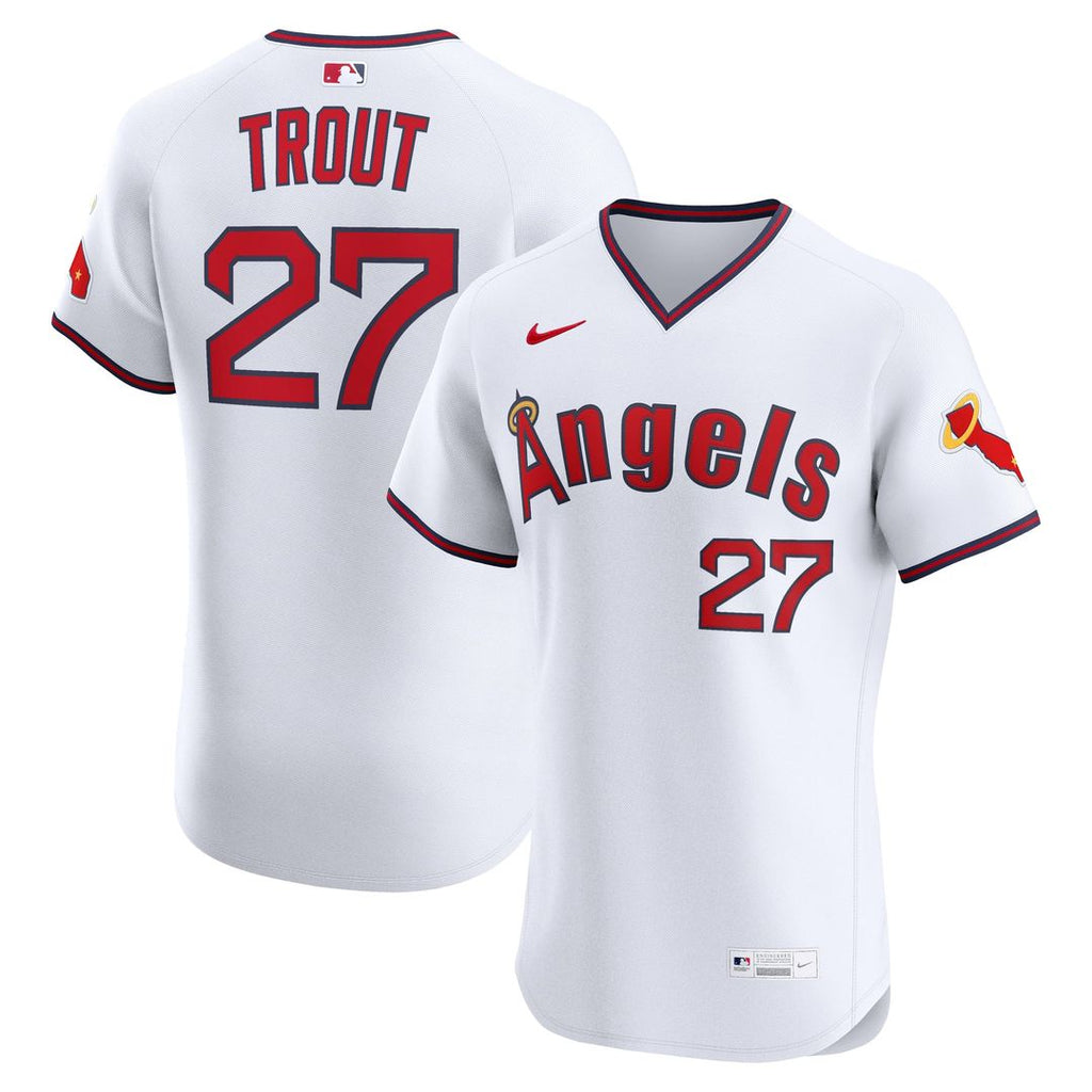 Los Angeles Angels Mike Trout Alternate 2 Elite Jersey — White