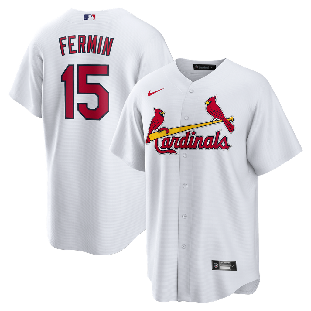 St. Louis Cardinals José Fermín Home Replica Jersey — White