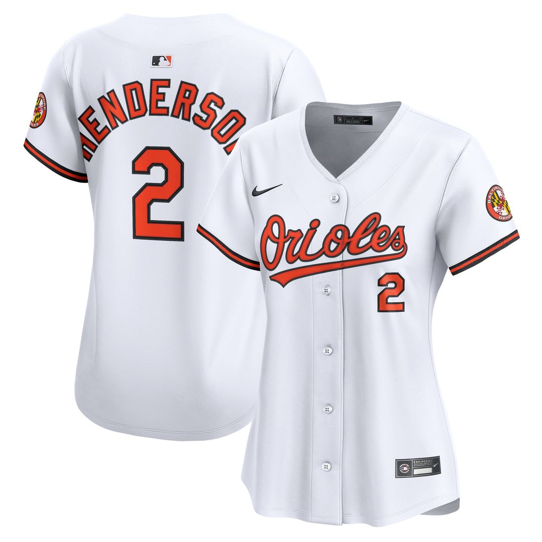 Baltimore Orioles Gunnar Henderson Women's Home Limited Jersey — White