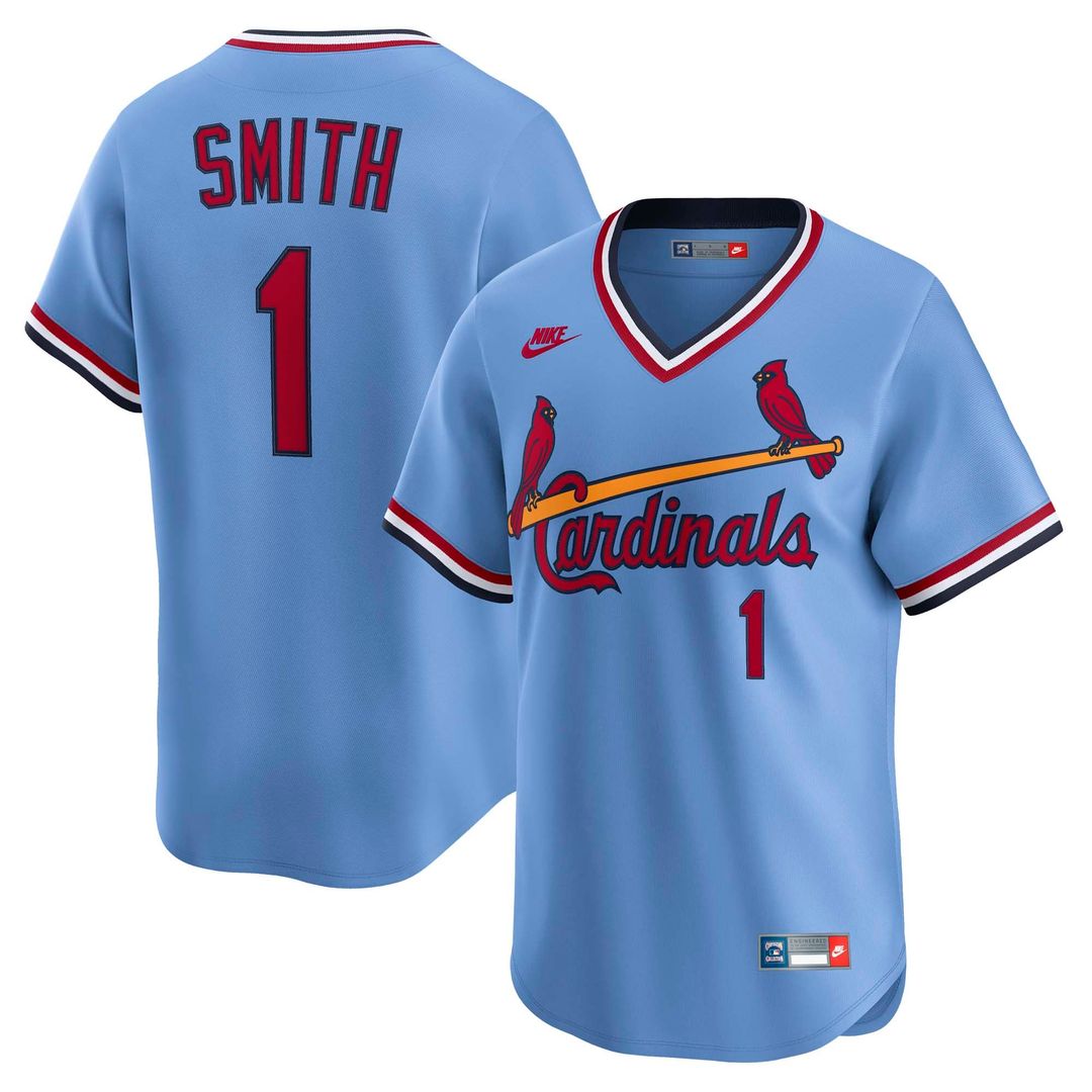St. Louis Cardinals Ozzie Smith Throwback Cooperstown Limited Jersey — Blue