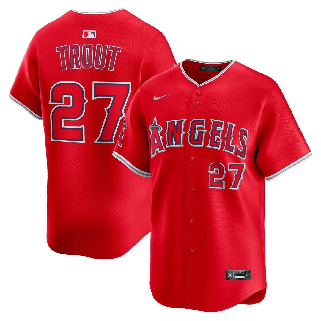 Los Angeles Angels Mike Trout Home Limited Jersey — White