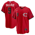 Cincinnati Reds Matt McLain 2026 City Connect Stadium Jersey — Red