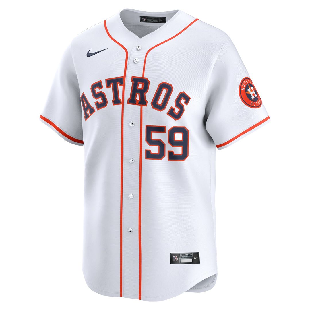 Houston Astros Framber Valdez Home Limited Jersey — White