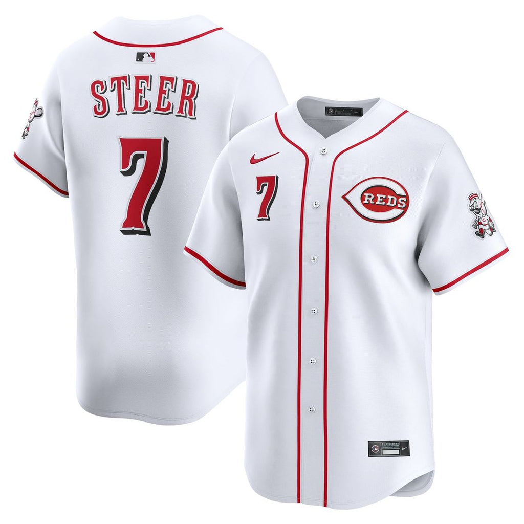 Cincinnati Reds Spencer Steer Home Limited Jersey — White