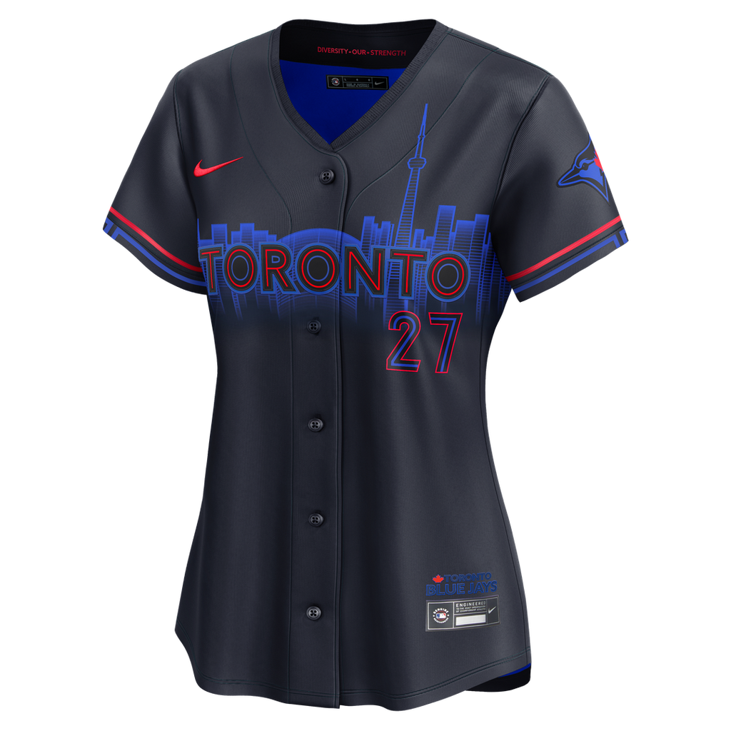 Toronto Blue Jays Vladimir Guerrero Jr. Women's 2024 City Connect Limited Jersey — Navy