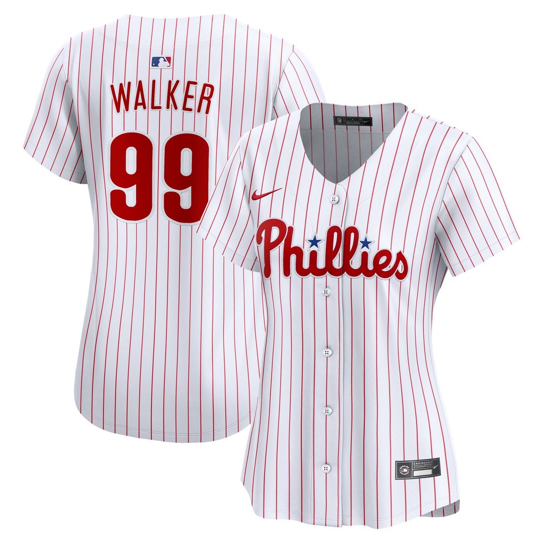 Philadelphia Phillies Taijuan Walker Women's Home Limited Jersey — White
