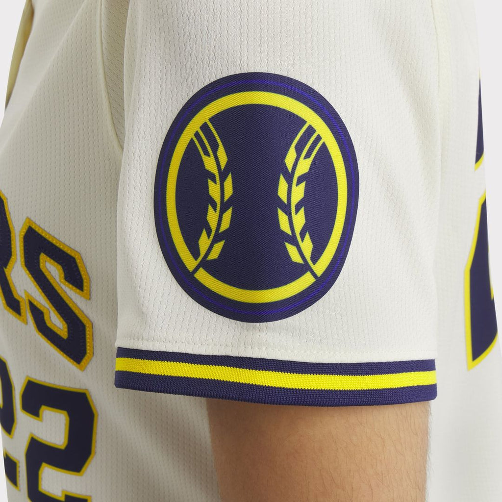 Milwaukee Brewers Christian Yelich Women's Home Limited Jersey — Cream
