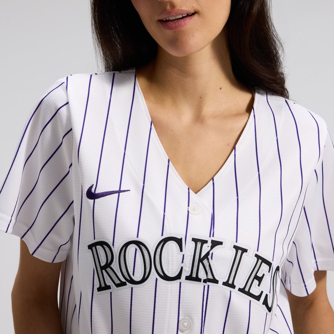 Colorado Rockies Women's Home Replica Team Jersey — White
