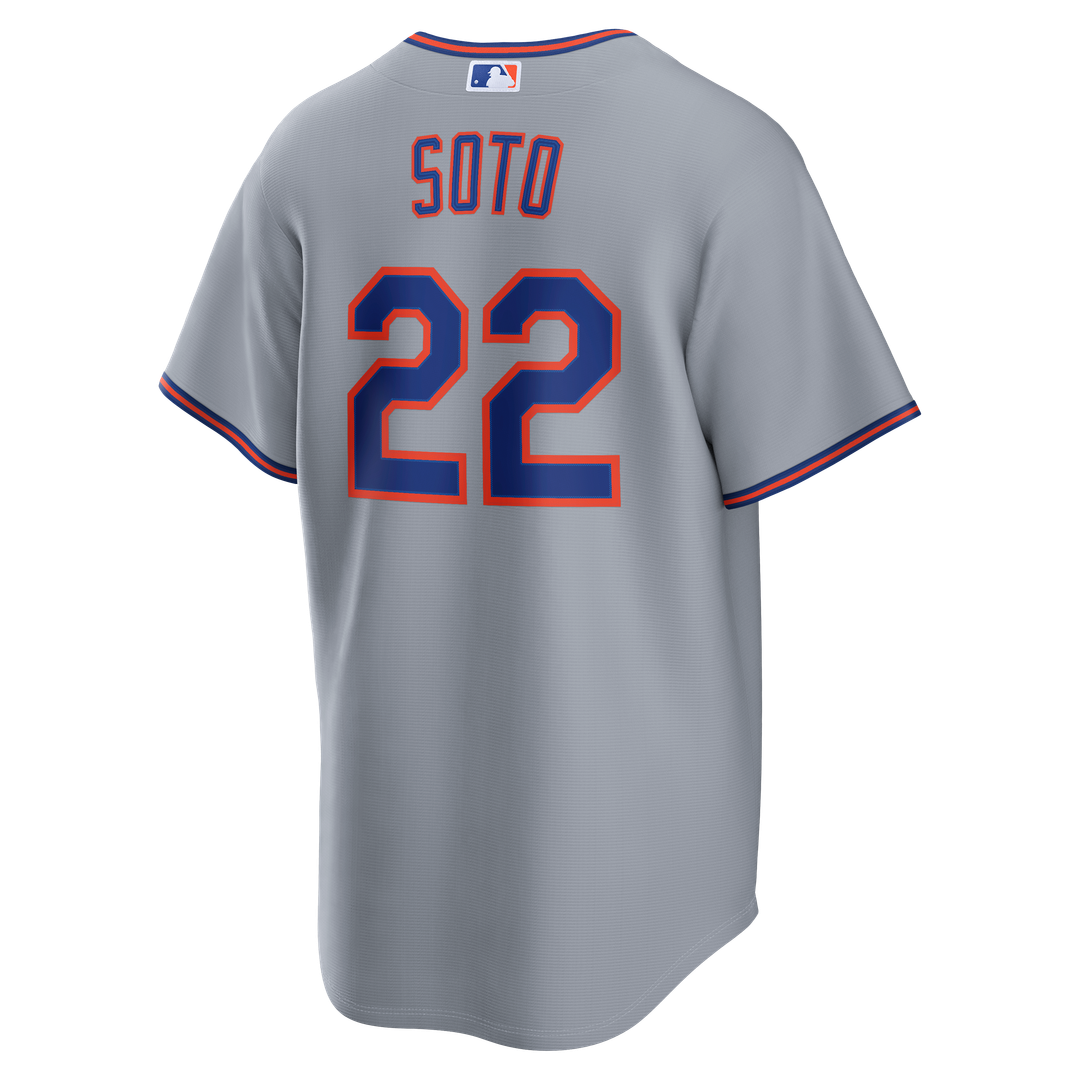 New York Mets Juan Soto Road Replica Jersey — Gray