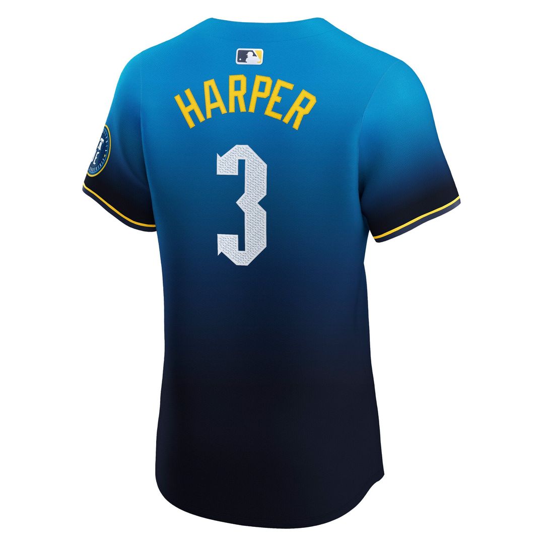 Philadelphia Phillies Bryce Harper City Connect Elite Jersey — Navy