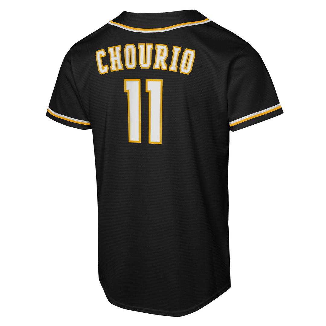 Milwaukee Brewers Jackson Chourio Youth Fashion Replica Jersey — Black