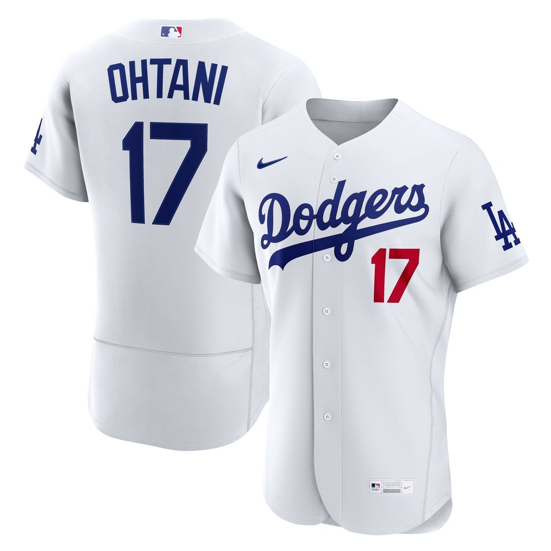 Los Angeles Dodgers Shohei Ohtani Home Authentic Jersey — White