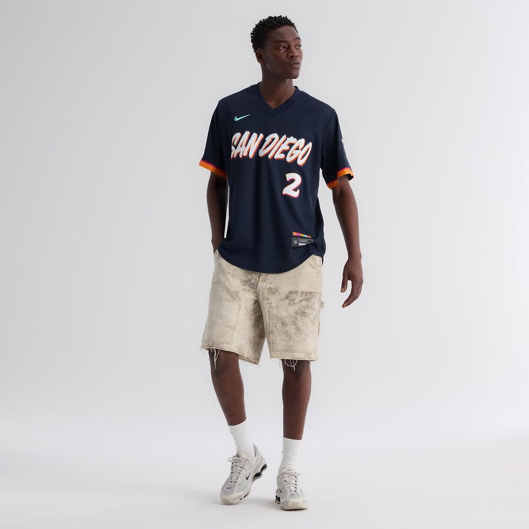 San Diego Padres Xander Bogaerts 2026 City Connect Stadium Jersey — Obsidian