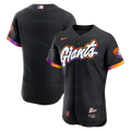 San Francisco Giants City Connect Authentic Sponsor Patch Jersey — Anthracite