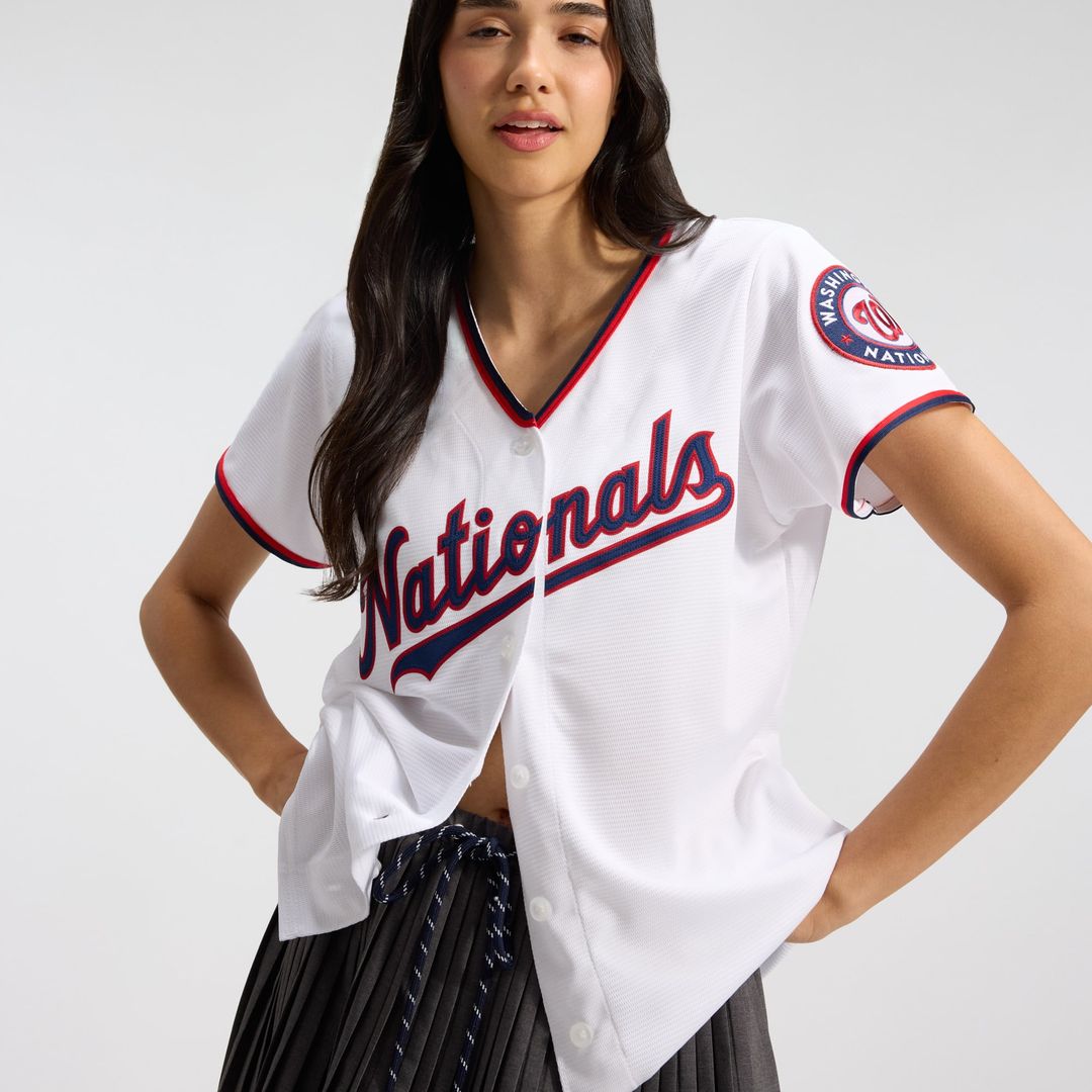 Washington Nationals CJ Abrams Women's Home Replica Jersey — White