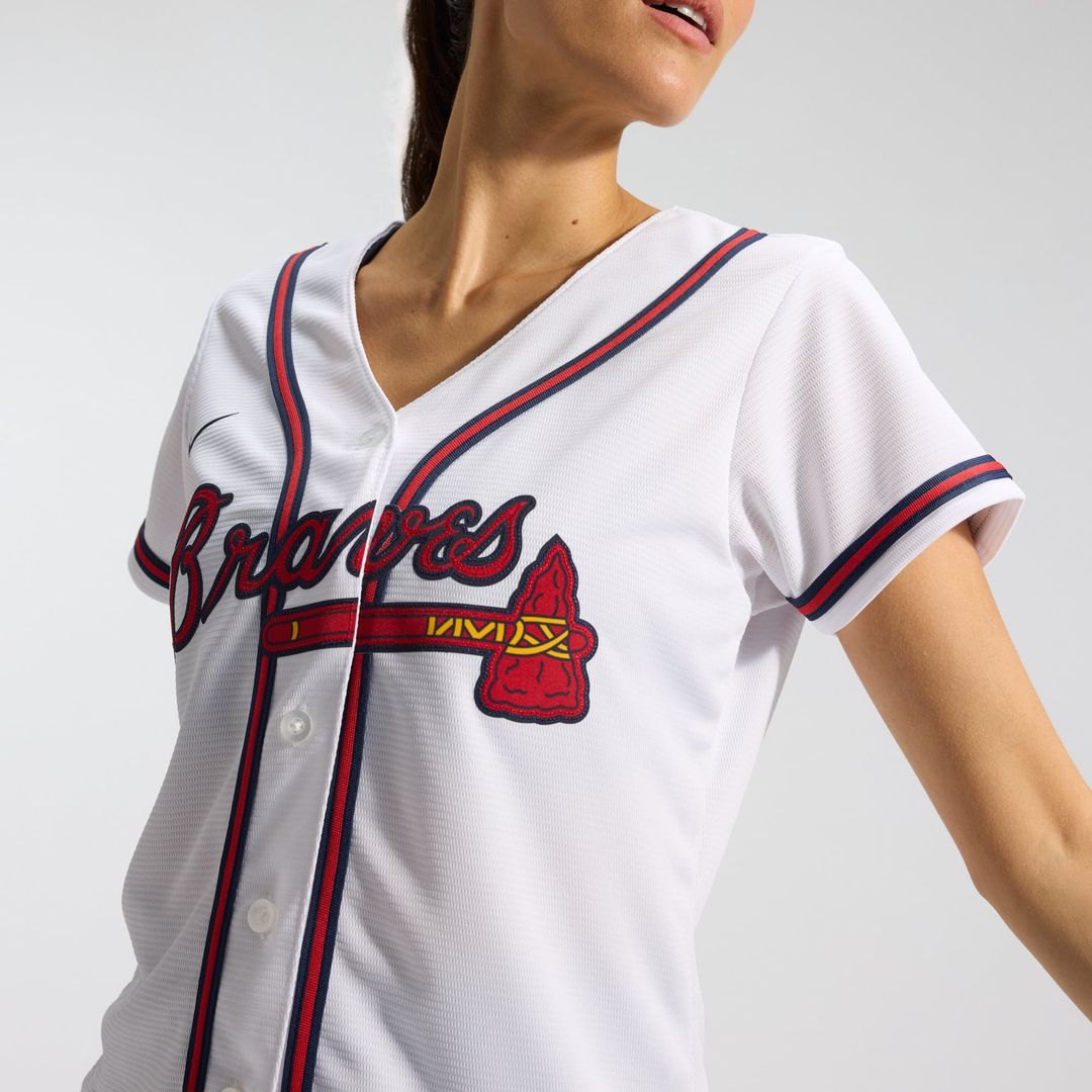 Atlanta Braves Women's Home Replica Team Jersey — White