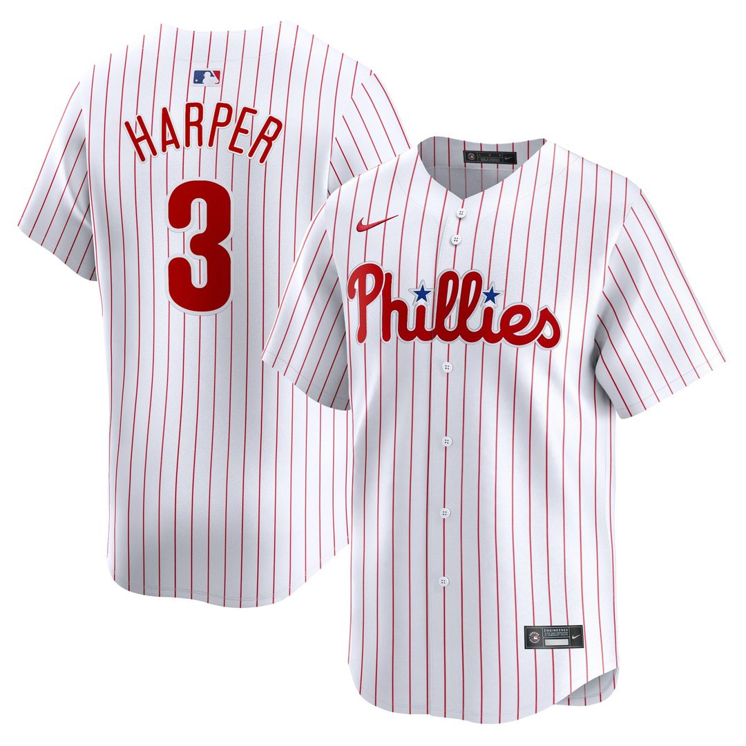 Philadelphia Phillies Bryce Harper Home Limited Jersey — White