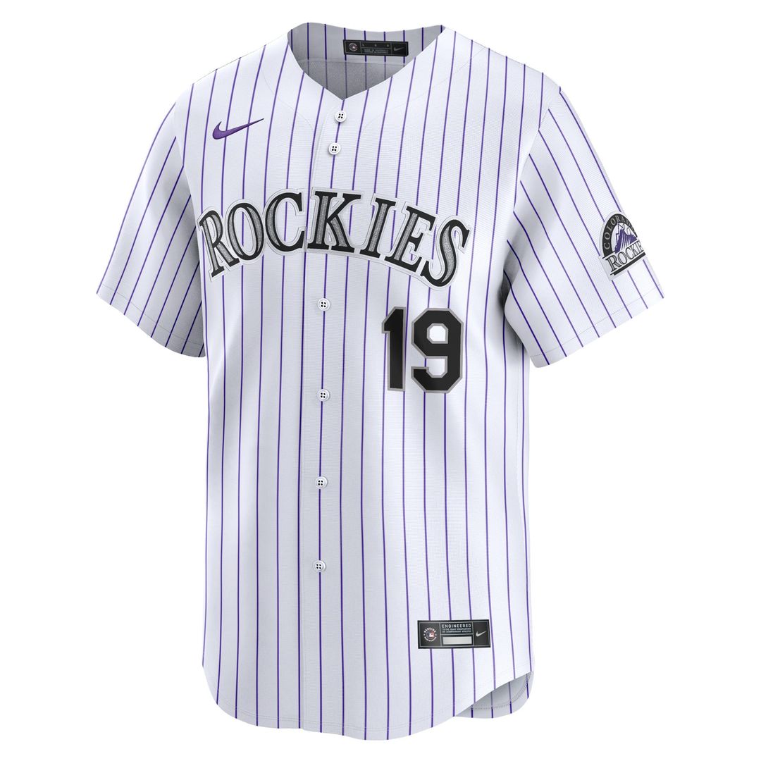 Colorado Rockies Charlie Blackmon Youth Home Limited Jersey — White