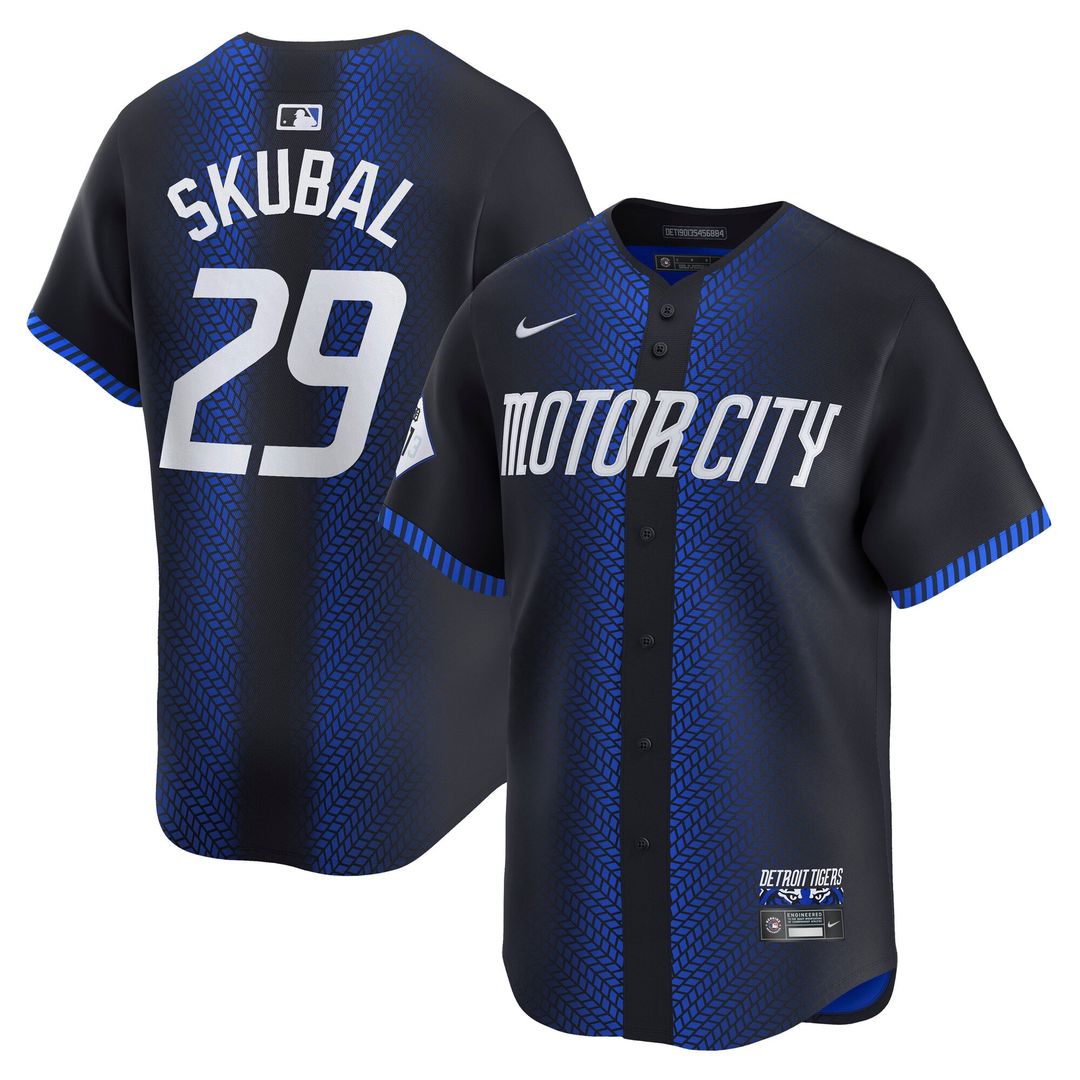 Detroit Tigers Tarik Skubal City Connect Limited Jersey — Navy