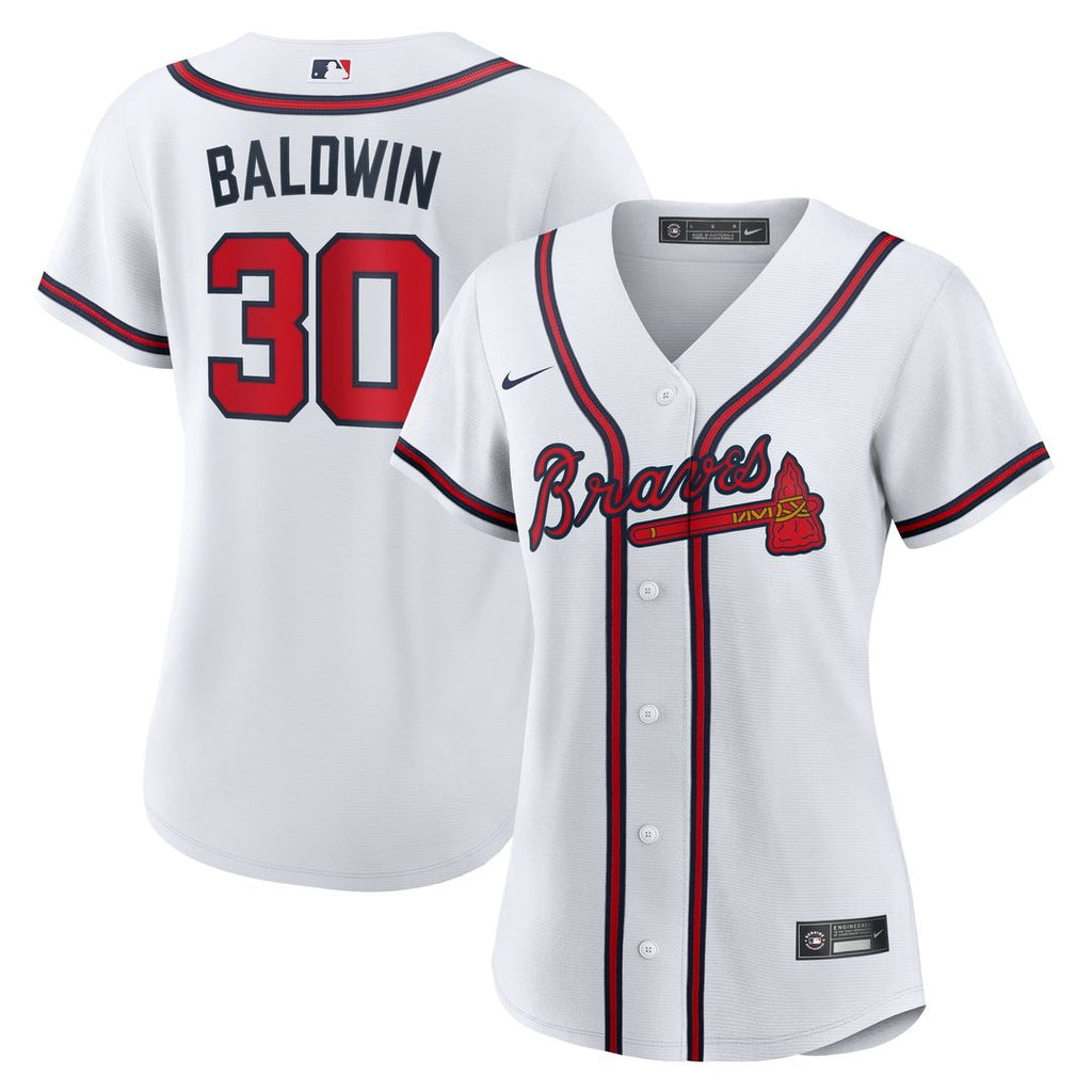 Atlanta Braves Drake Baldwin Women's Home Replica Jersey — White