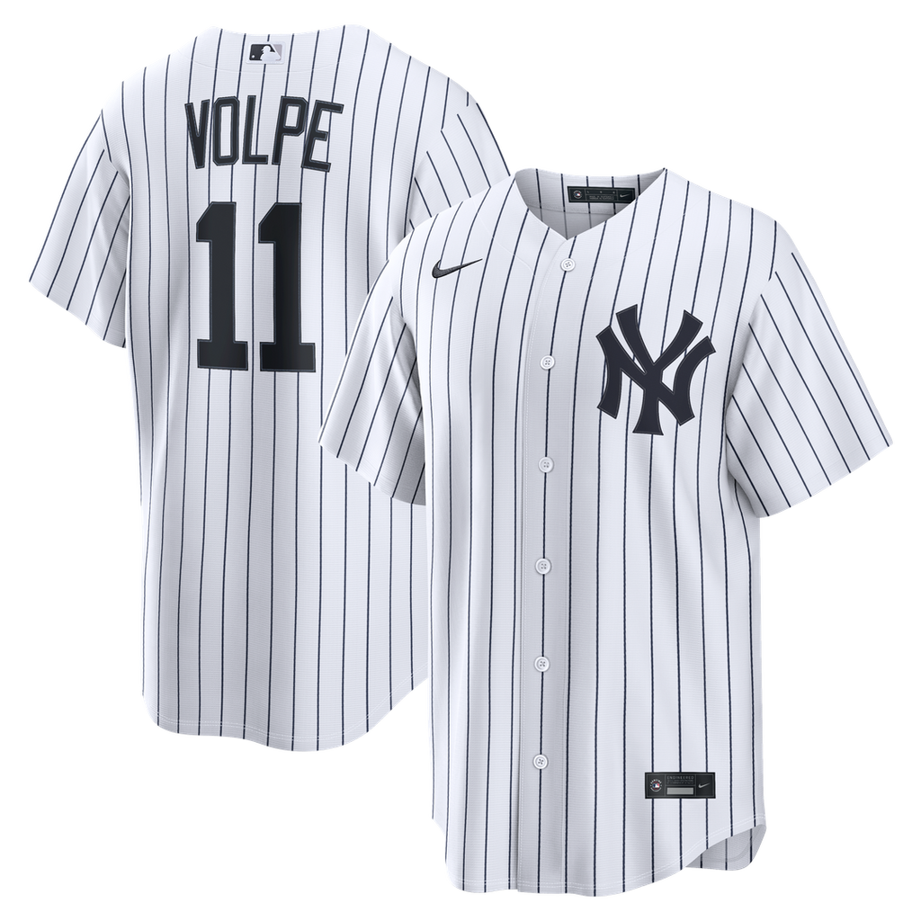 New York Yankees Anthony Volpe Home Replica Jersey — White