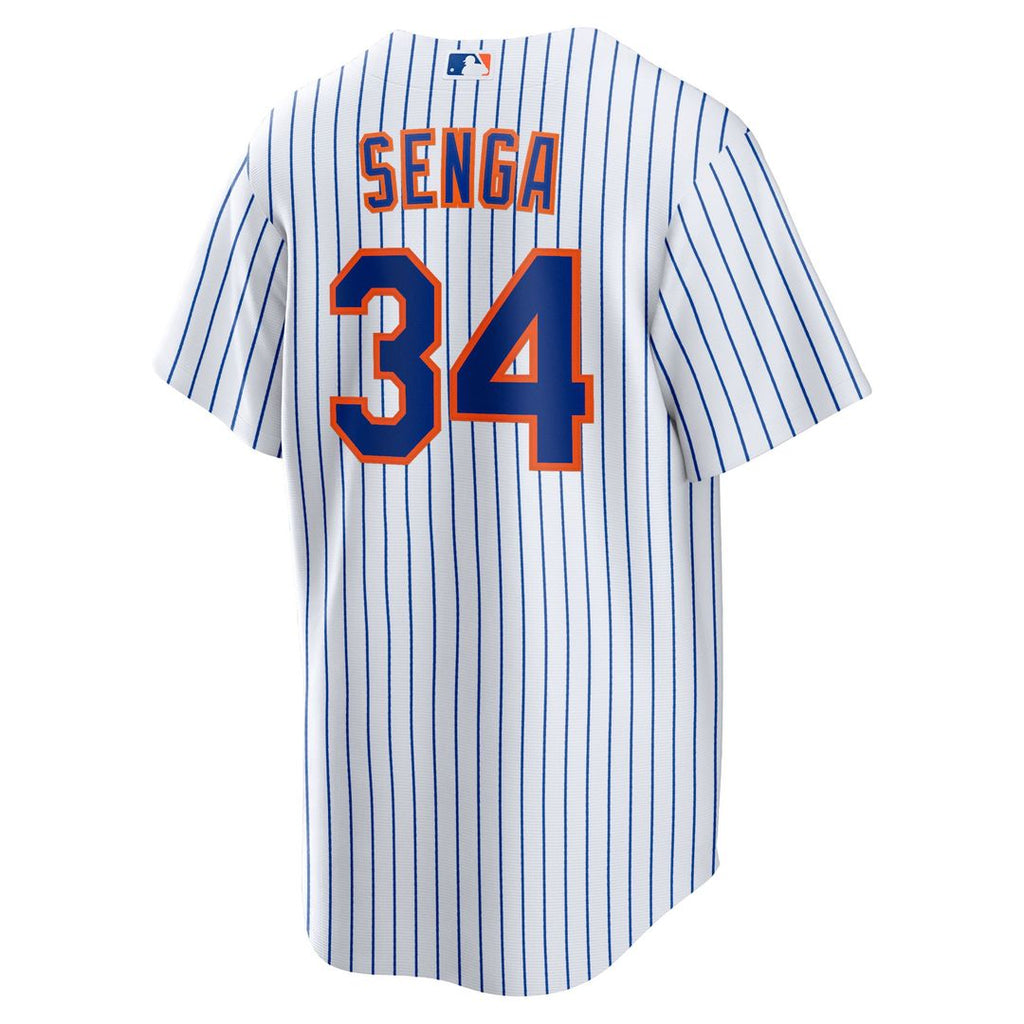 New York Mets Kodai Senga Home Replica Jersey — White/Royal