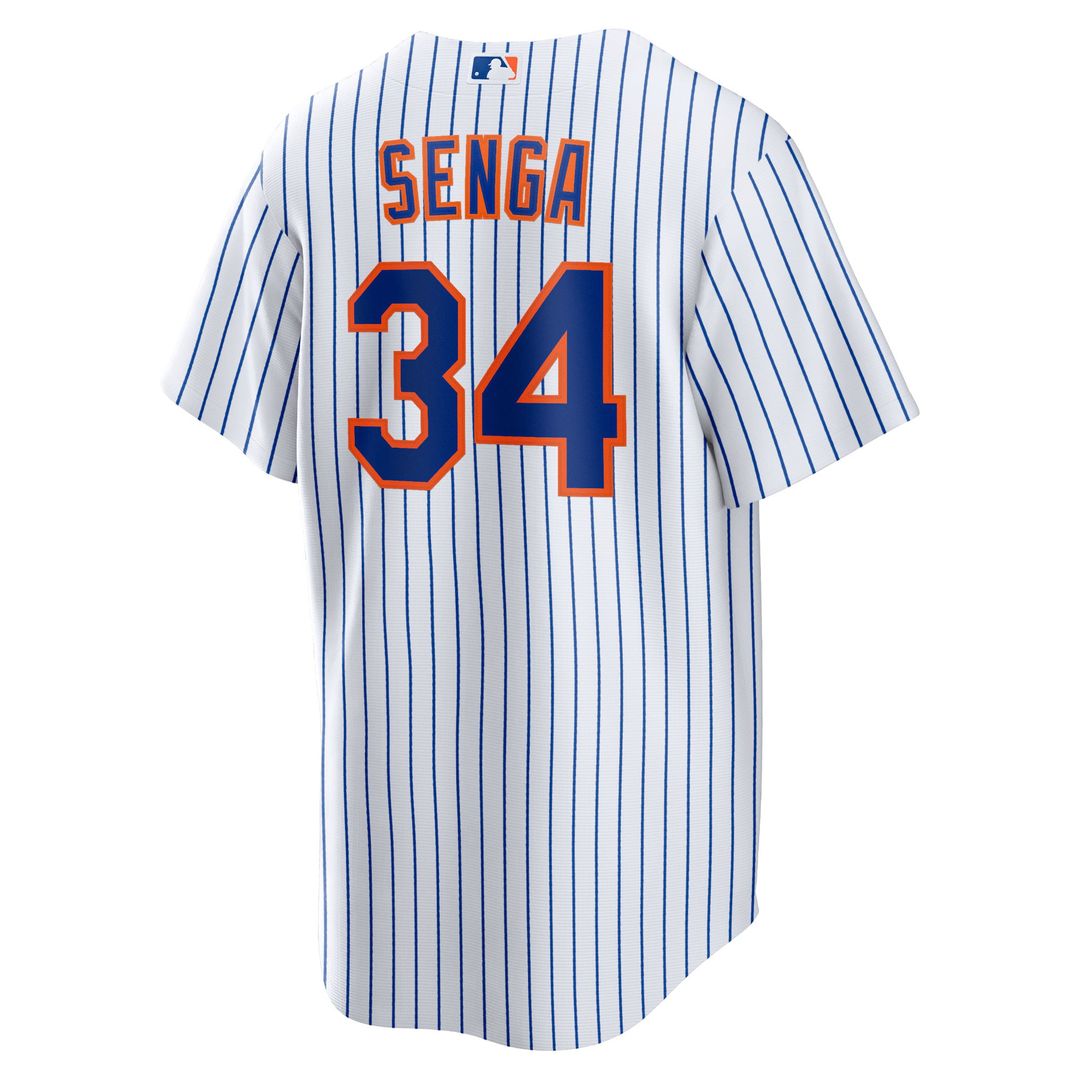 New York Mets Kodai Senga Home Replica Jersey — White/Royal
