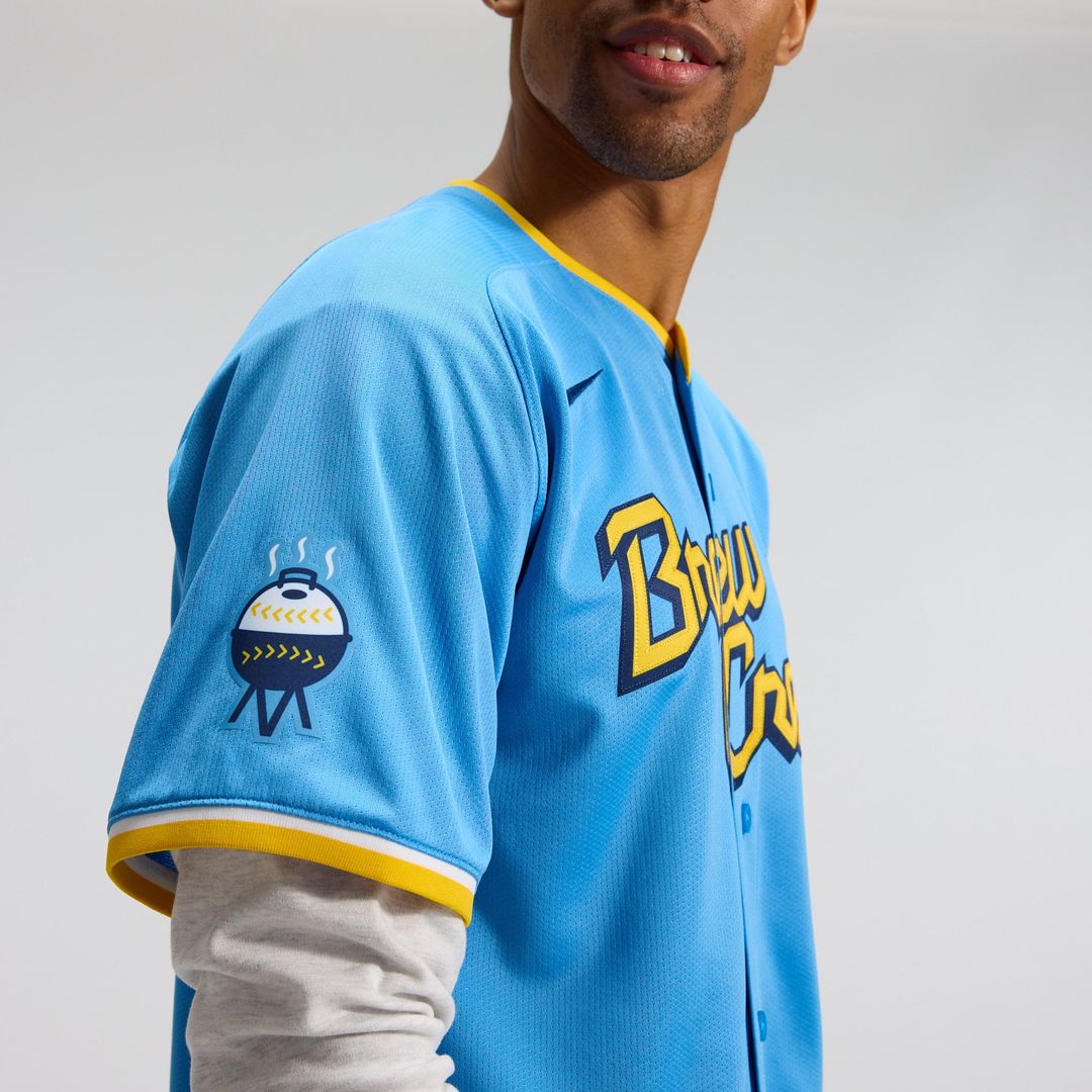 Milwaukee Brewers City Connect Limited Jersey — Light Blue