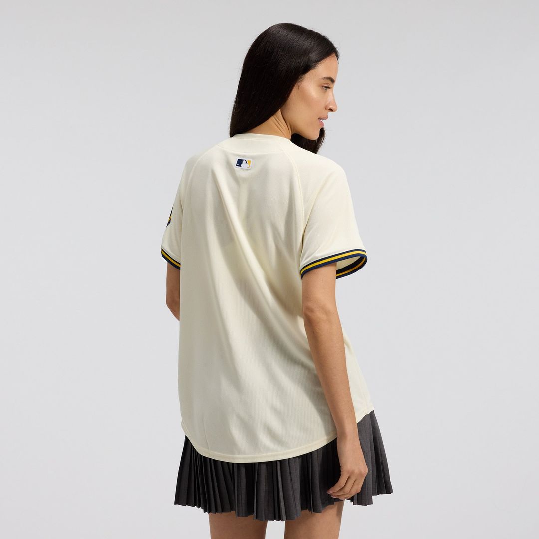 Milwaukee Brewers Women's Home Limited Jersey — Cream