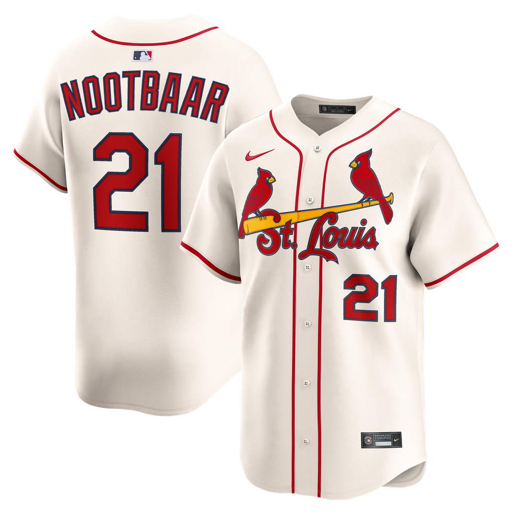 St. Louis Cardinals Lars Nootbaar Alternate 2 Limited Jersey — Cream