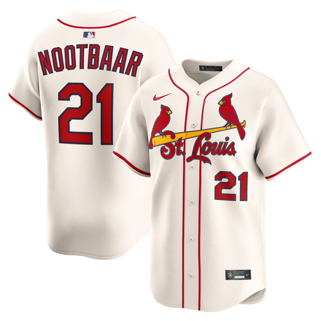 St. Louis Cardinals Lars Nootbaar Alternate 2 Limited Jersey — Cream