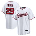 Washington Nationals James Wood Home Replica Jersey — White