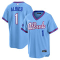 Atlanta Braves Ozzie Albies 2026 City Connect Stadium Jersey — Powder Blue