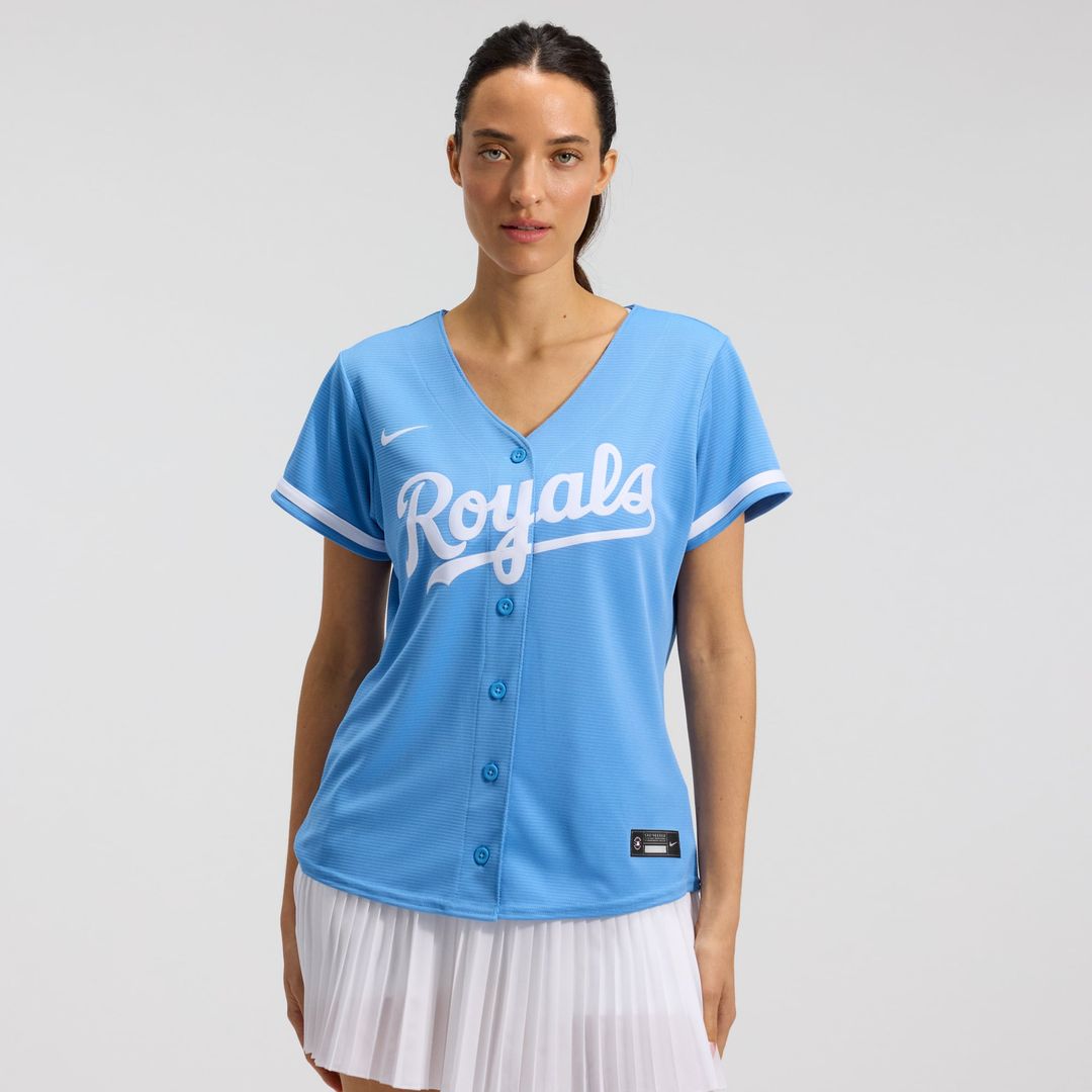 Kansas City Royals Women's Alternate Replica Team Logo Jersey — Light Blue