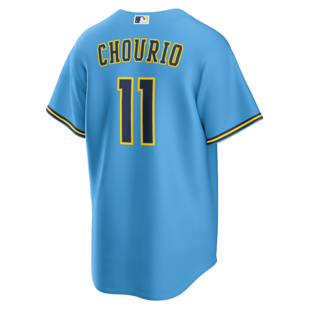 Milwaukee Brewers Jackson Chourio Road Replica Jersey — Light Blue