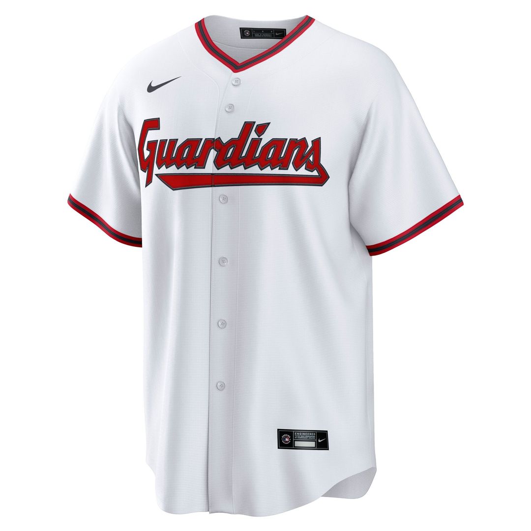 Cleveland Guardians José Ramírez Home Replica Jersey — White