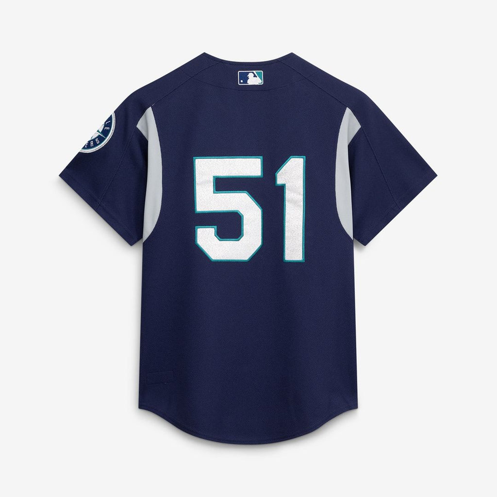 Seattle Mariners Ichiro Suzuki Cooperstown Batting Practice Jersey — Navy