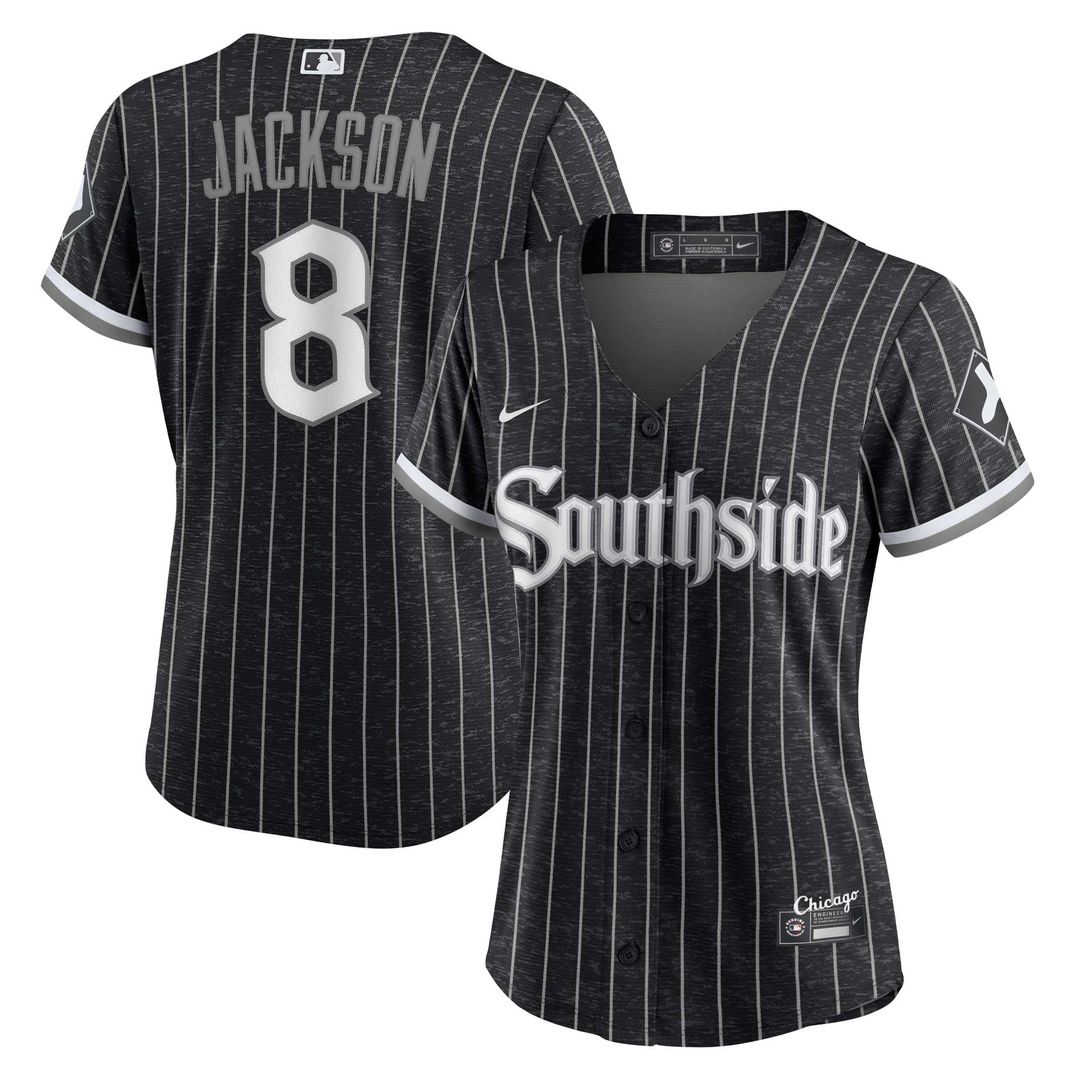 Chicago White Sox Bo Jackson Women's City Connect Replica Jersey — Black