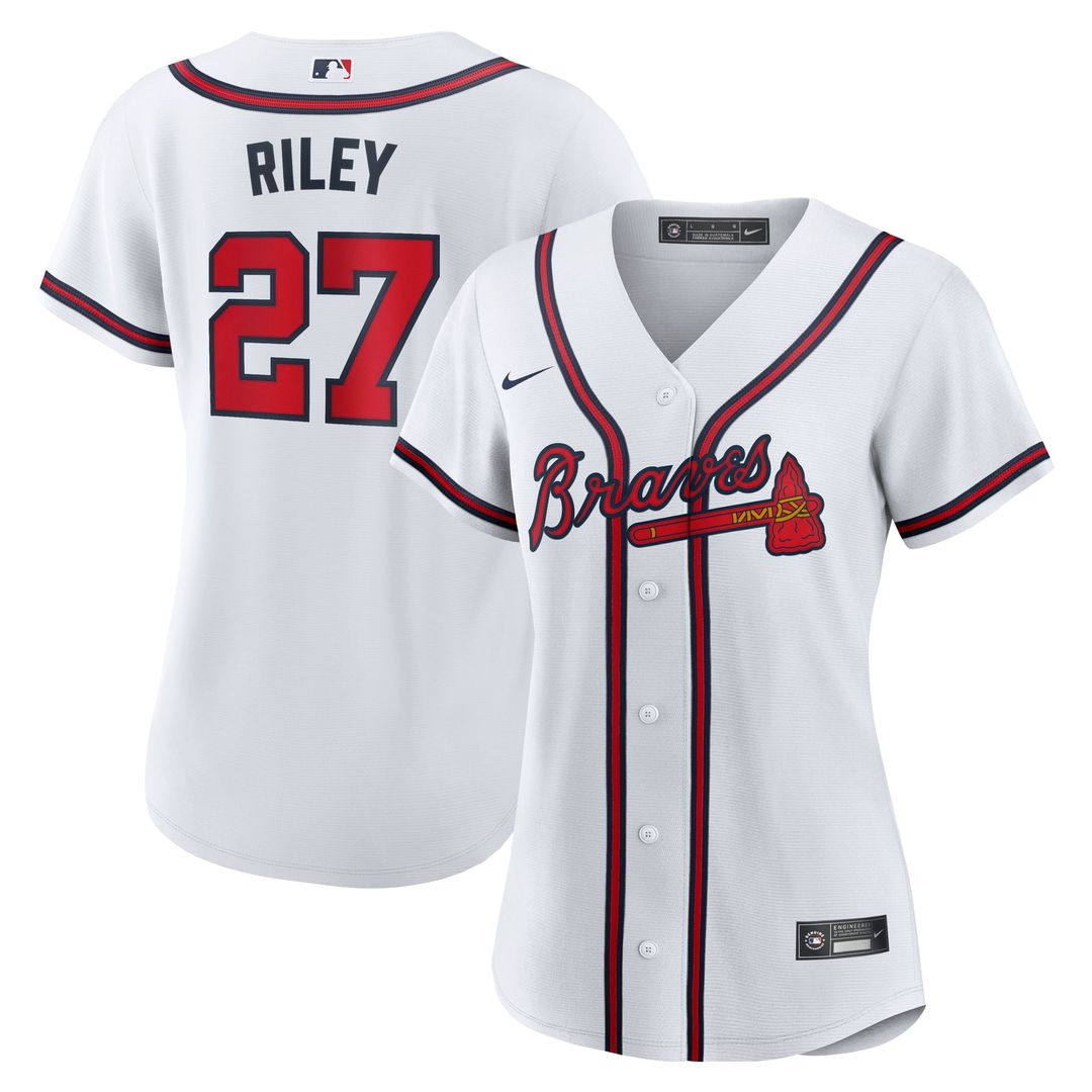 Atlanta Braves Austin Riley Women's Home Replica Jersey — White