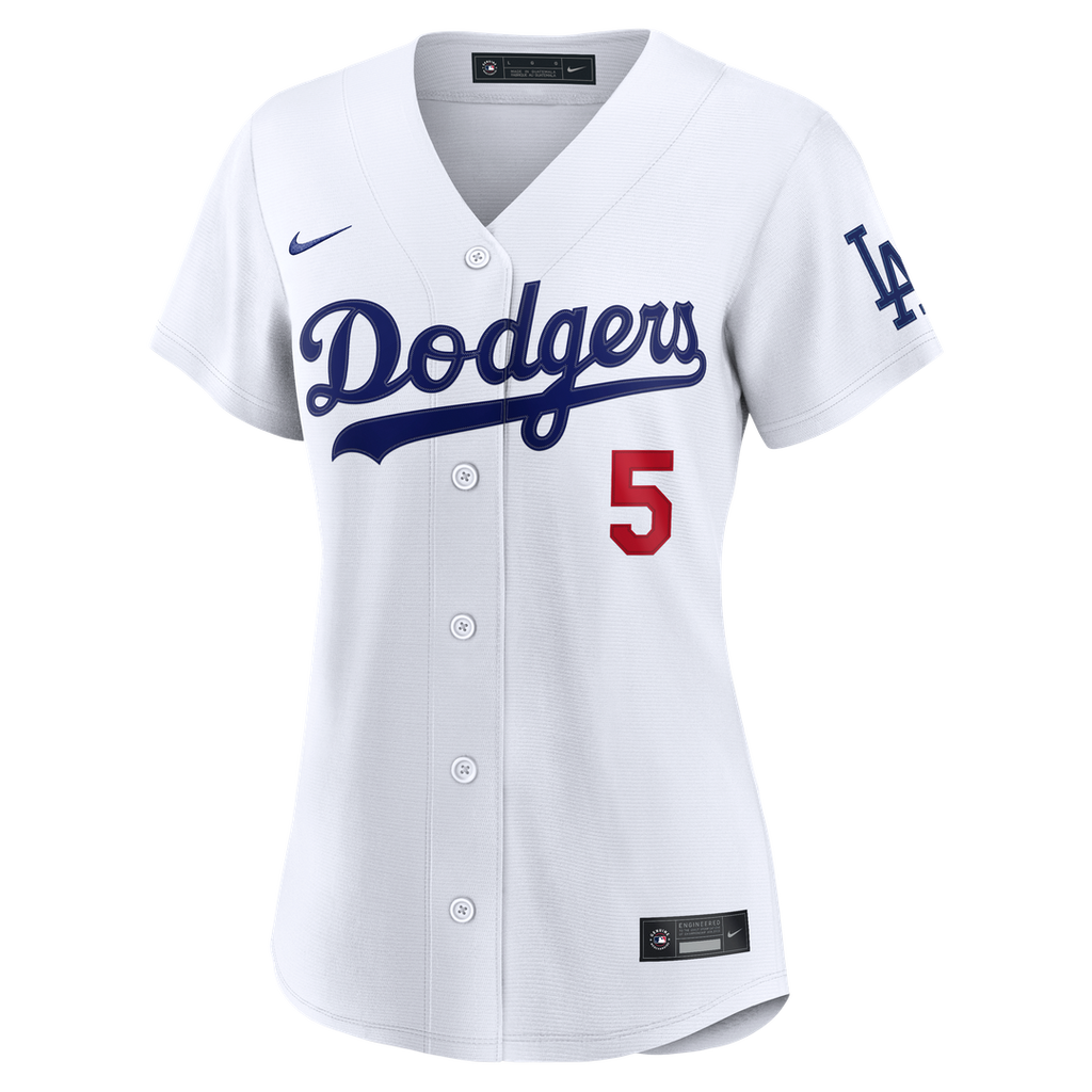 Los Angeles Dodgers Freddie Freeman Women's Home Stadium Jersey — White