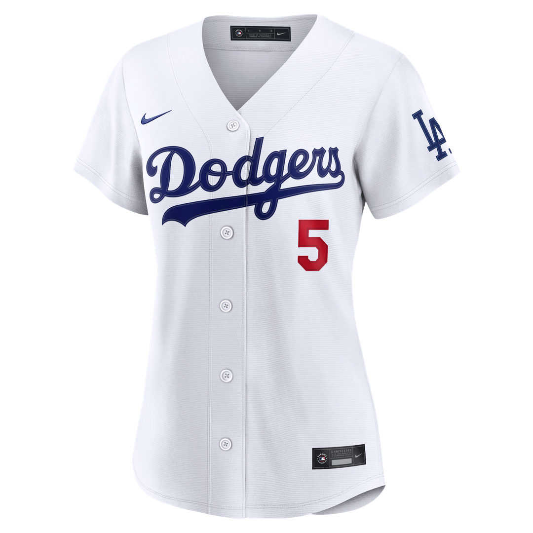 Los Angeles Dodgers Freddie Freeman Women's Home Stadium Jersey — White