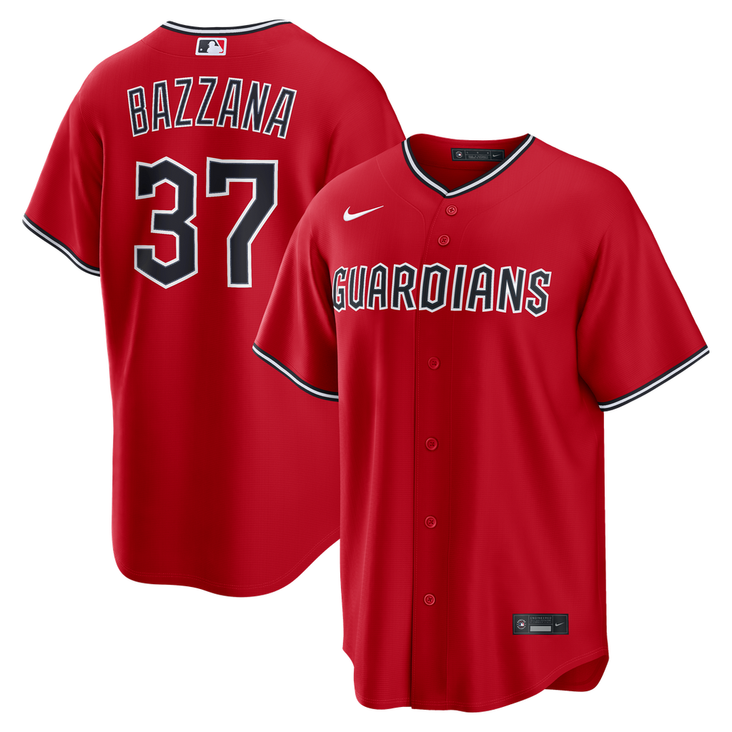 Cleveland Guardians Travis Bazzana Alternate Replica Jersey — Red