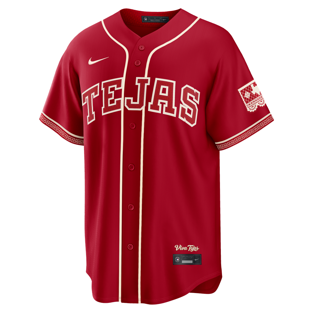 Texas Rangers Joc Pederson 2026 City Connect Stadium Jersey — Red