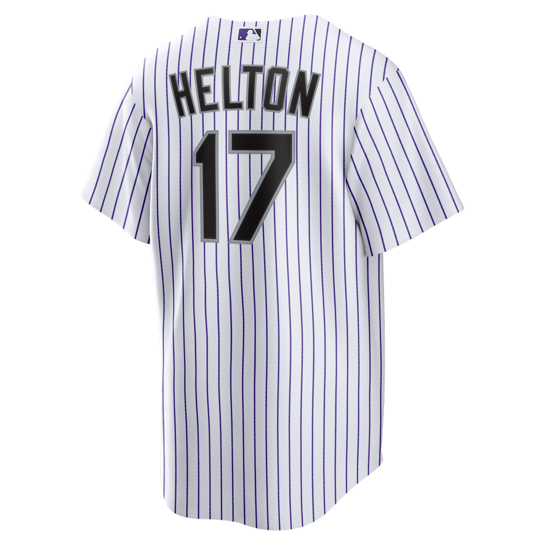 Colorado Rockies Todd Helton Home Retired Replica Jersey — White