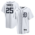 Detroit Tigers Gleyber Torres Home Replica Jersey — White
