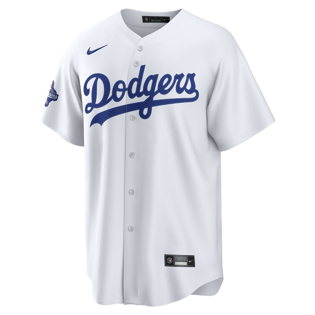 Los Angeles Dodgers Enrique Hernández Home 2025 World Series Champions Replica Jersey — White