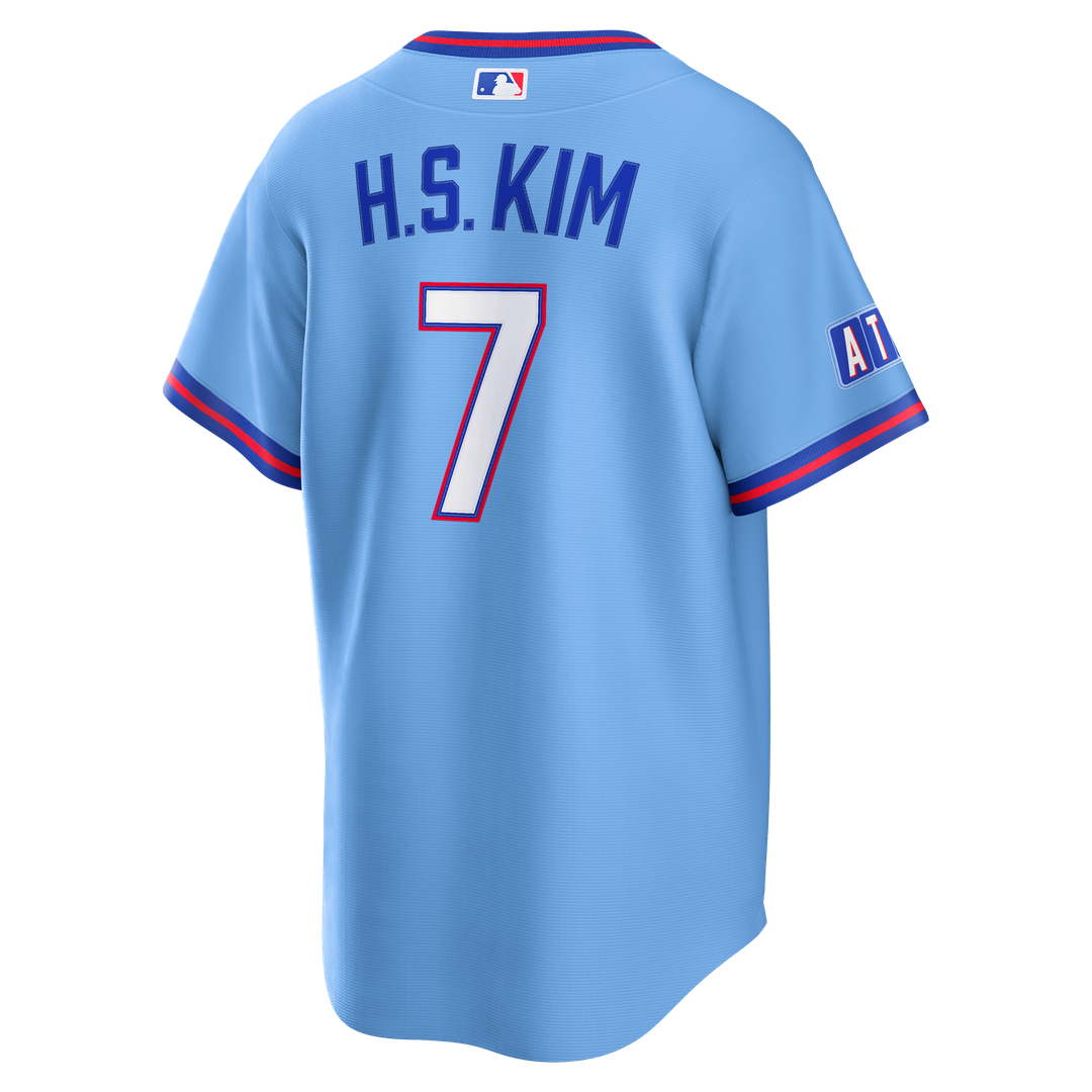 Atlanta Braves Ha - Seong Kim 2026 City Connect Stadium Jersey — Powder Blue
