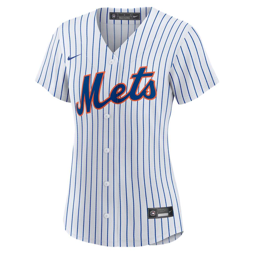 New York Mets Freddy Peralta Women's Home Replica Jersey — White