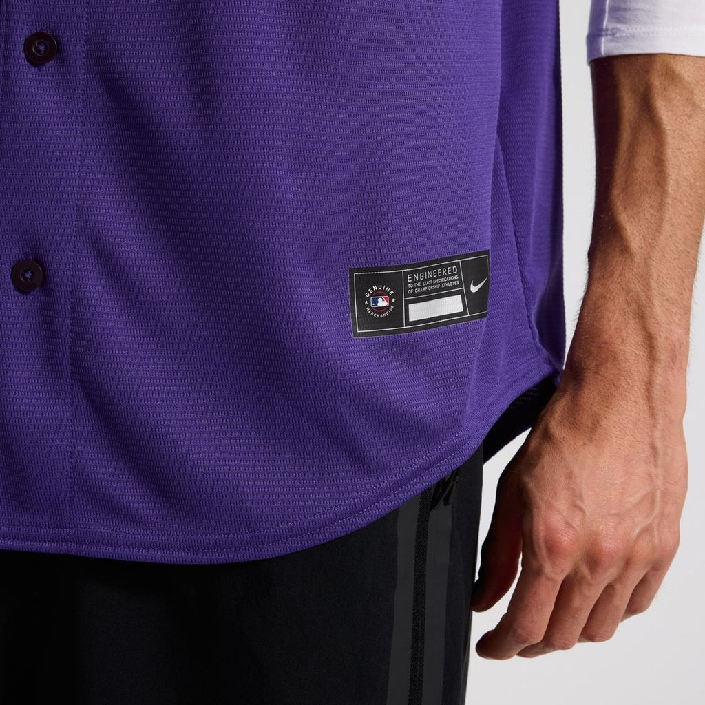 Colorado Rockies Alternate Replica Team Jersey — Purple