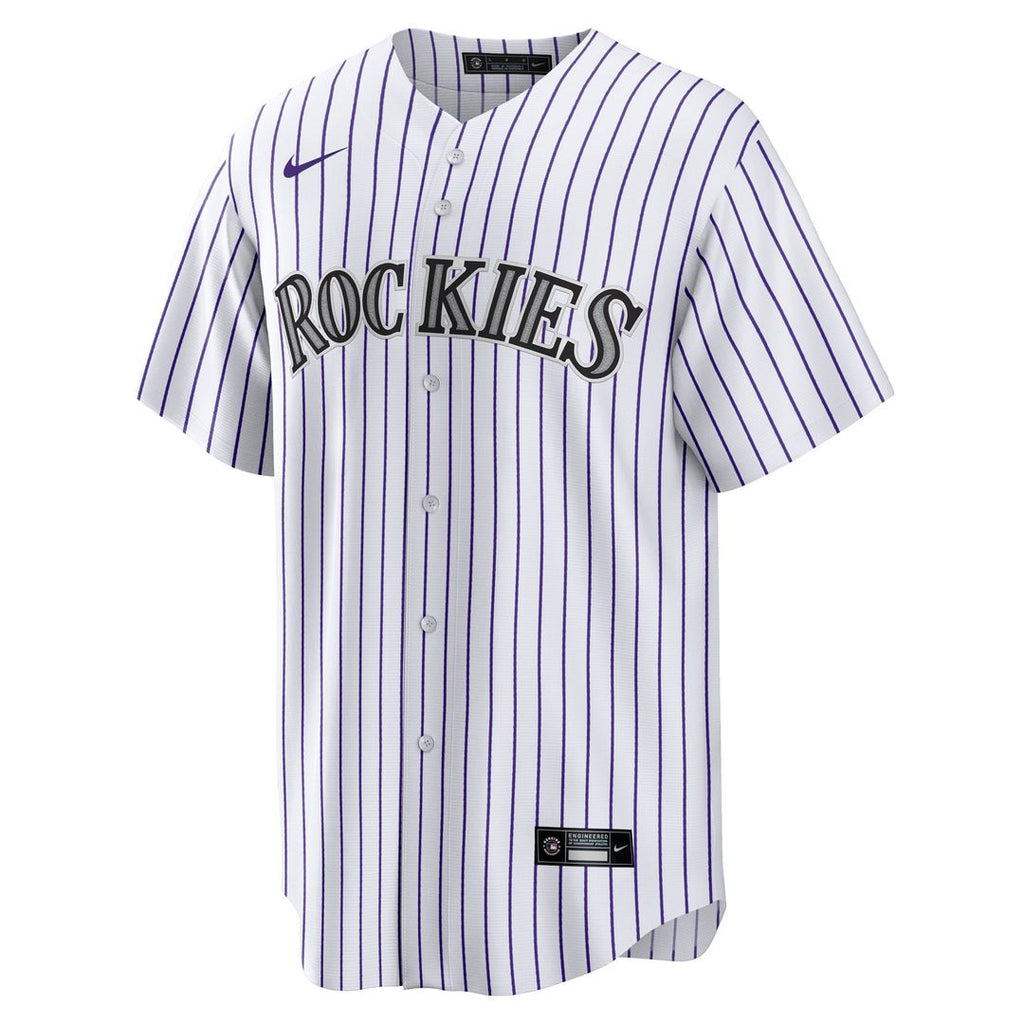 Colorado Rockies Jordan Beck Home Replica Jersey — White
